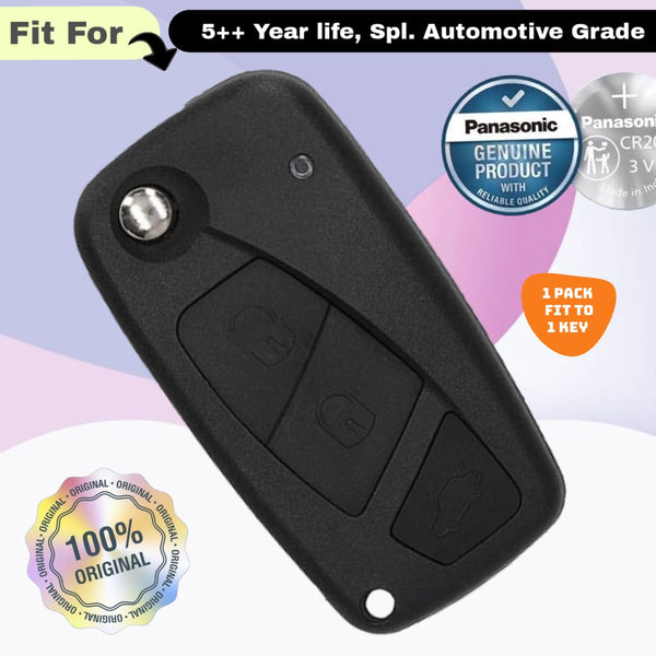 Fiat 3 Button Flip Key Fob Replacement Battery - ( Pack of 1 )