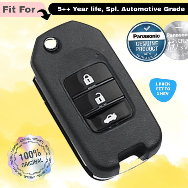 Honda 3 Button Flip Key Fob Replacement Battery - ( Pack of 1 )