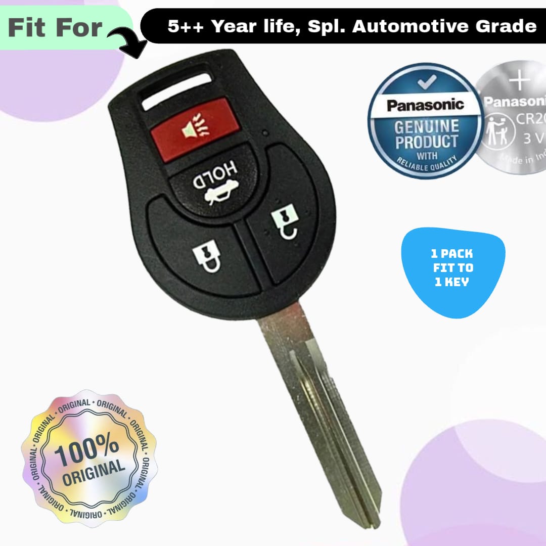 Nissan 4 Button Remote Key Fob Replacement Battery - ( Pack of 1 )