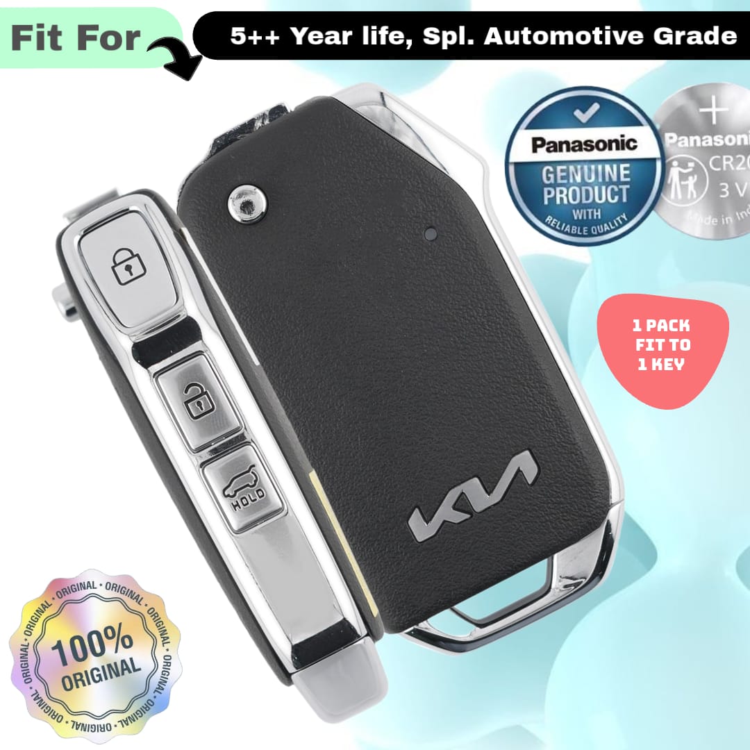Kia 3 Button Flip Key Fob Replacement Battery - ( Pack of 1 )