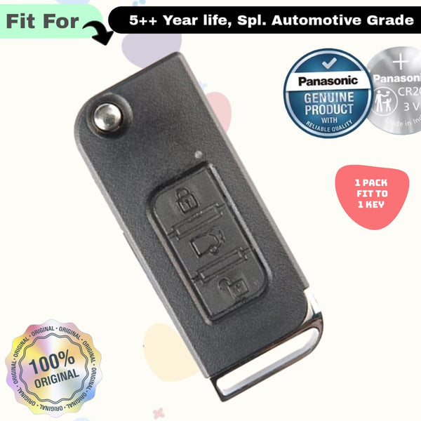 Mahindra 3 Button Flip Key Fob Replacement Battery - ( Pack of 1 )