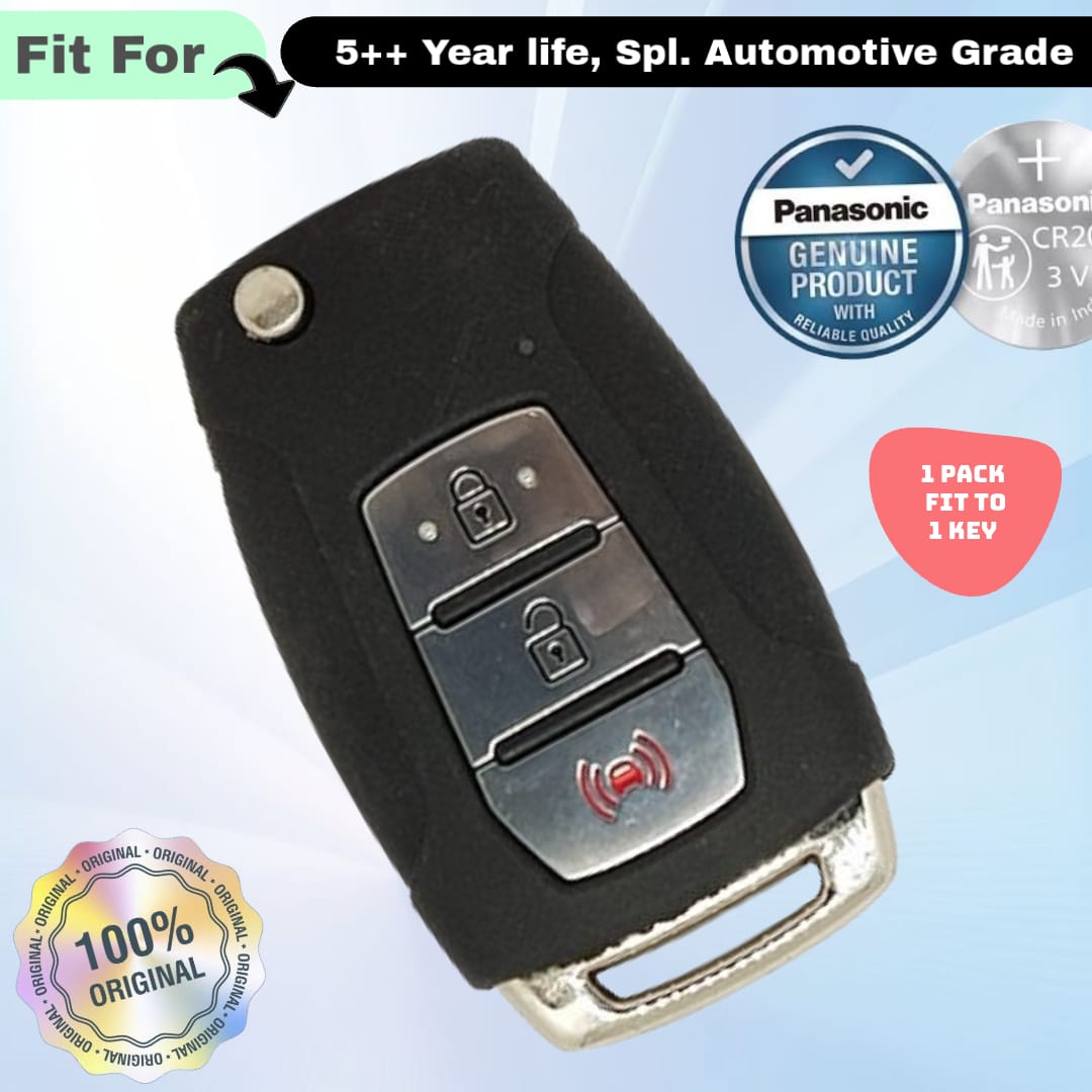 Mahindra 3 Button Flip Key Fob Replacement Battery - ( Pack of 1 )