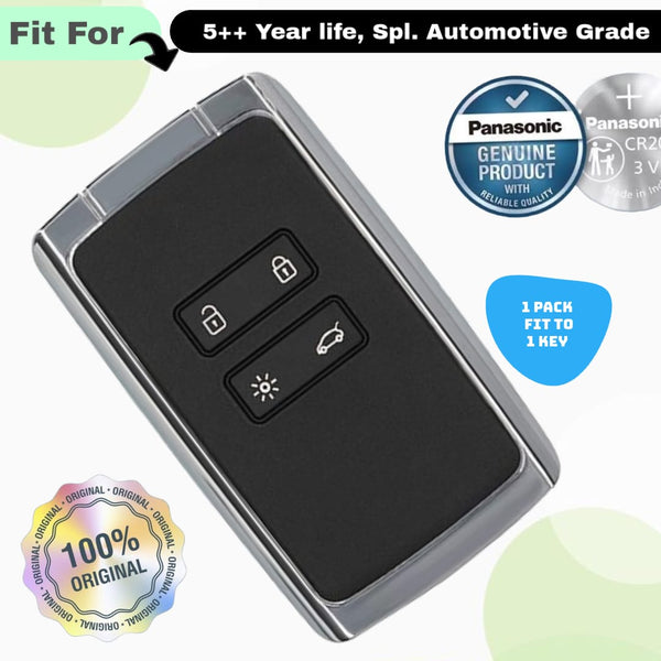 Renault 4 Button Smart Key Fob Replacement Battery - ( Pack of 1 )