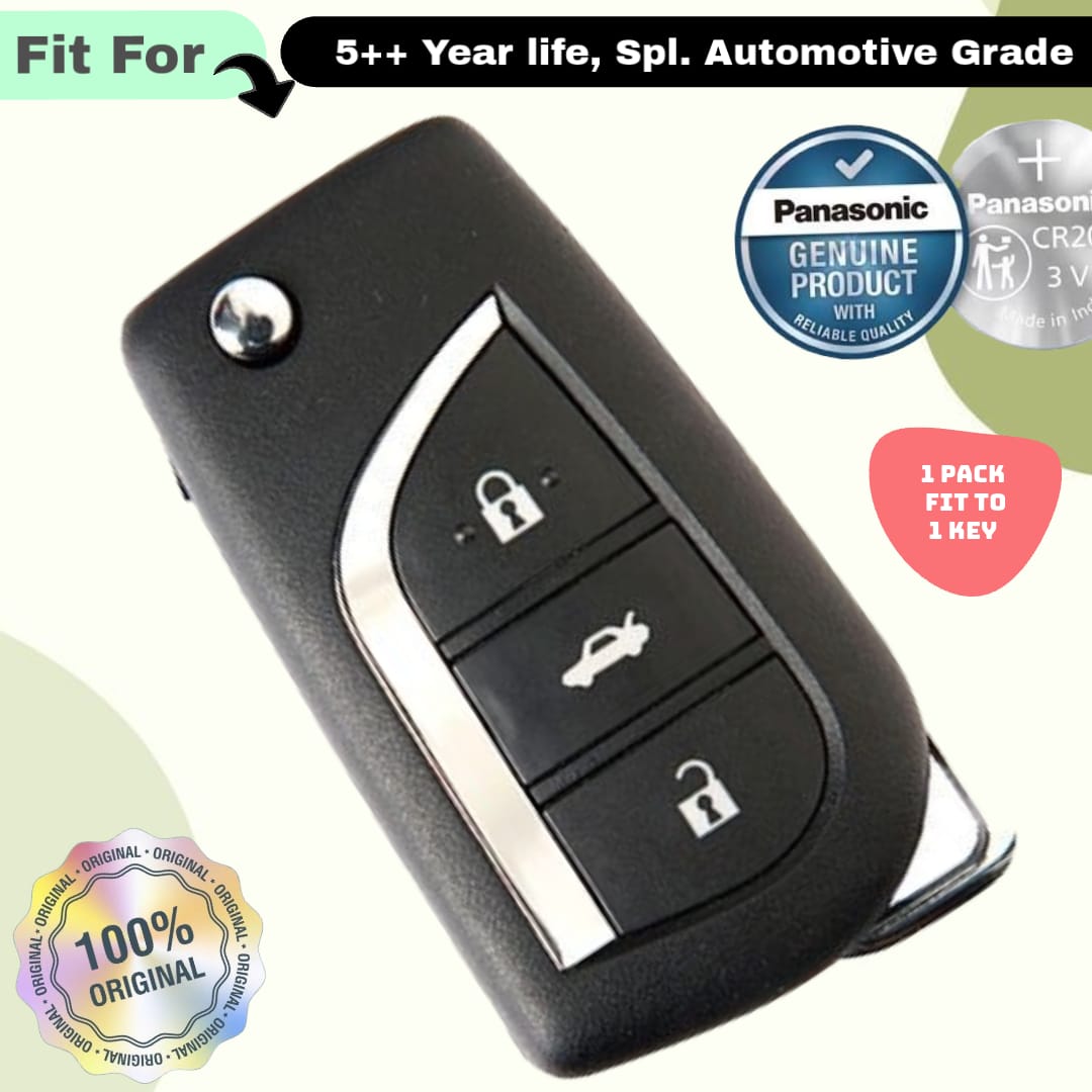 Toyota 3 Button Flip Key Fob Replacement Battery - ( Pack of 1 )