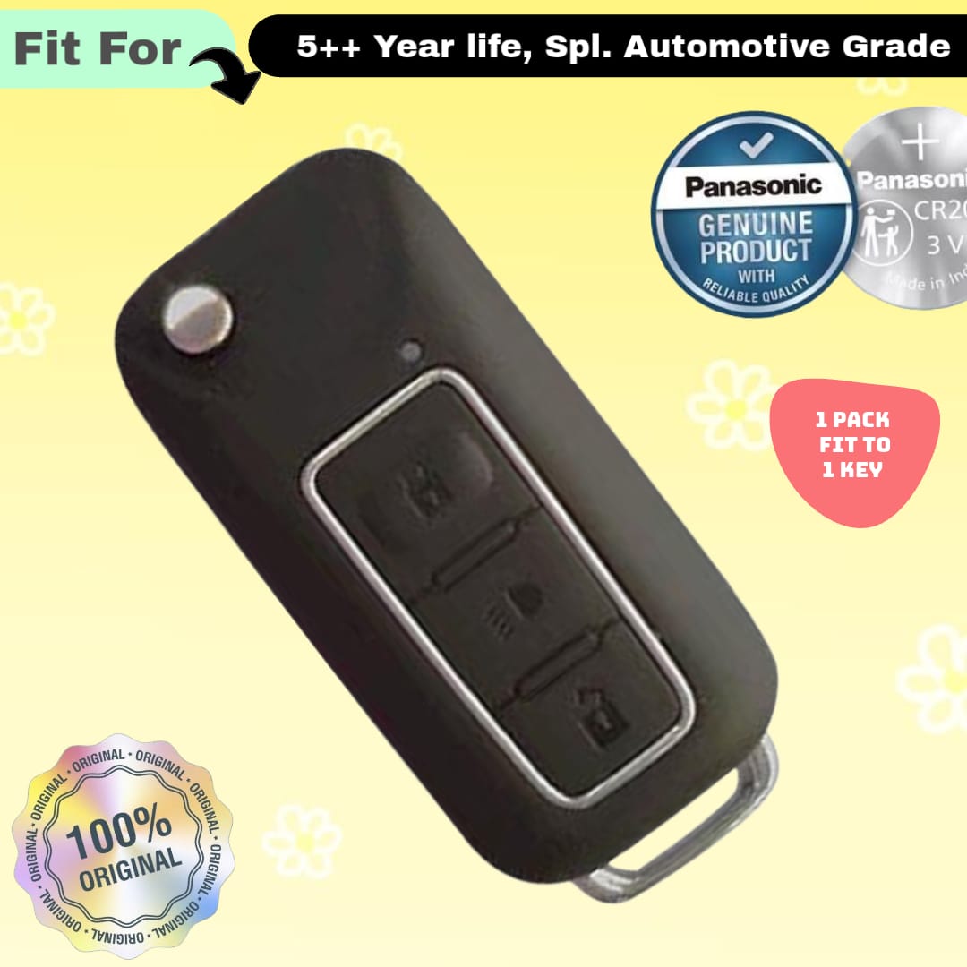 Tata 3 Button Smart Key Fob Replacement Battery - ( Pack of 1 )