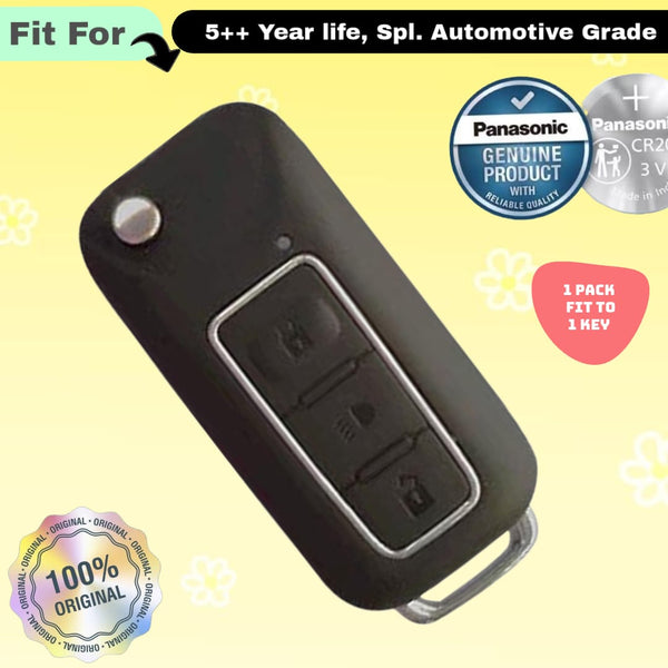 Tata 3 Button Smart Key Fob Replacement Battery - ( Pack of 1 )