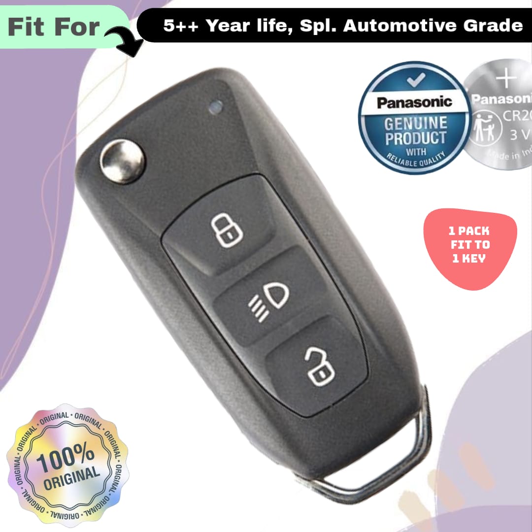 Tata 3 Button Smart Key Fob Replacement Battery - ( Pack of 1 )