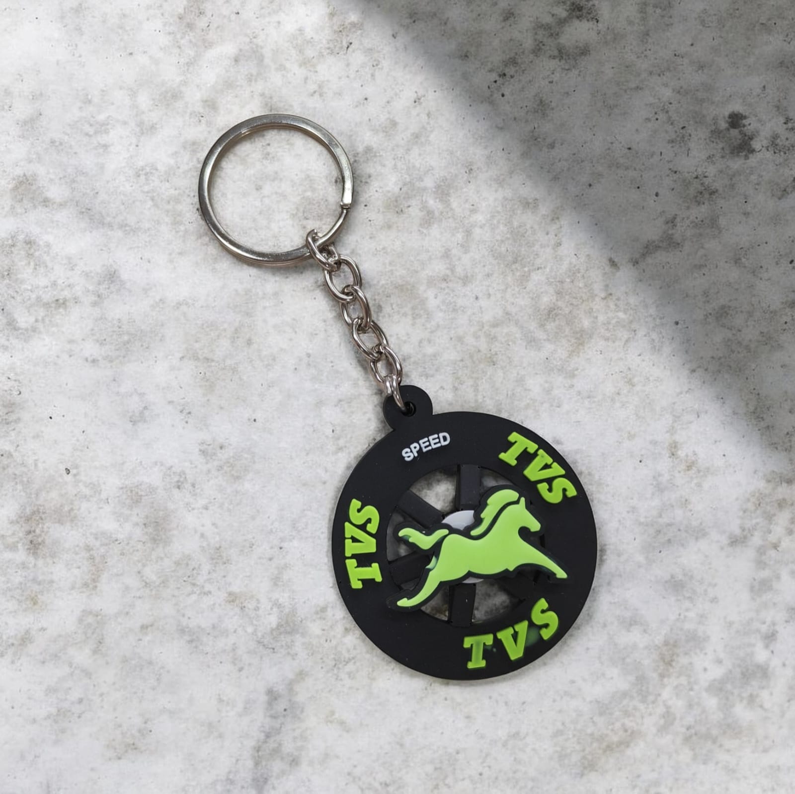 Tvs Rubber rotating keychain - FKC40