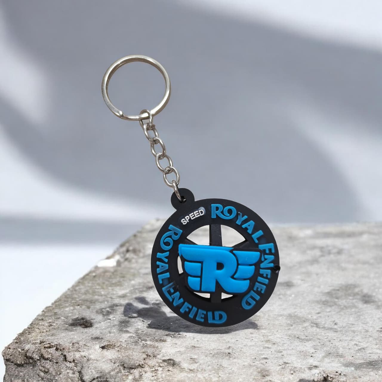 Royal Enfield Rubber rotating keychain - FKC33