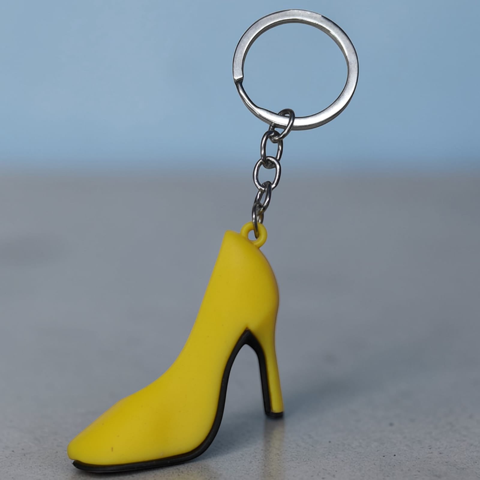 Fancy 3D High Heel Shoe Silicone Keychain for Women & Girls