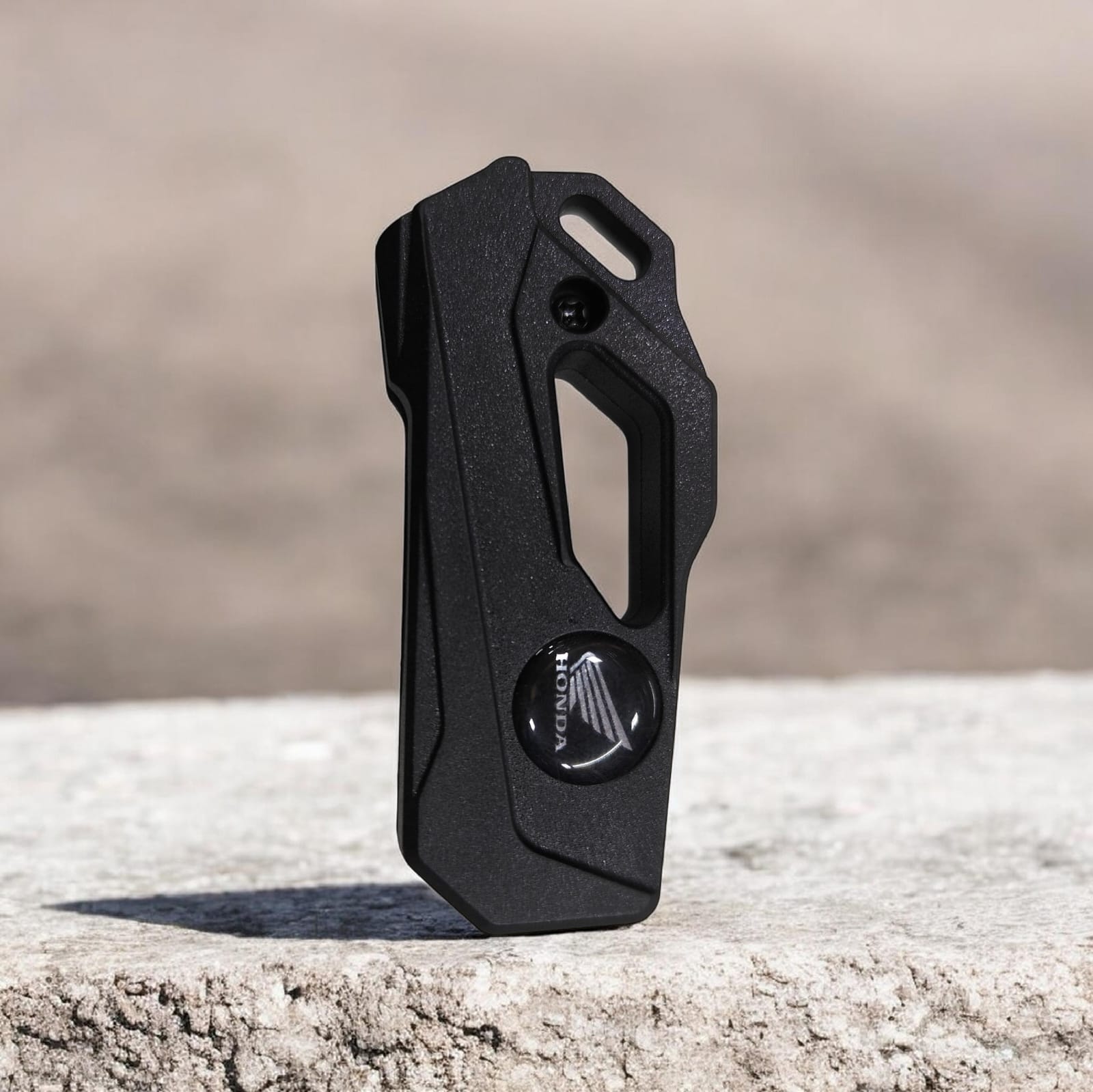 Honda Left Bike Flip Key - White Logo