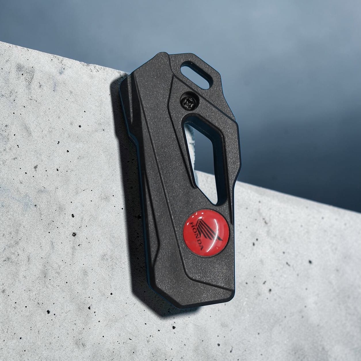 Honda Left Bike Flip Key - Red Logo