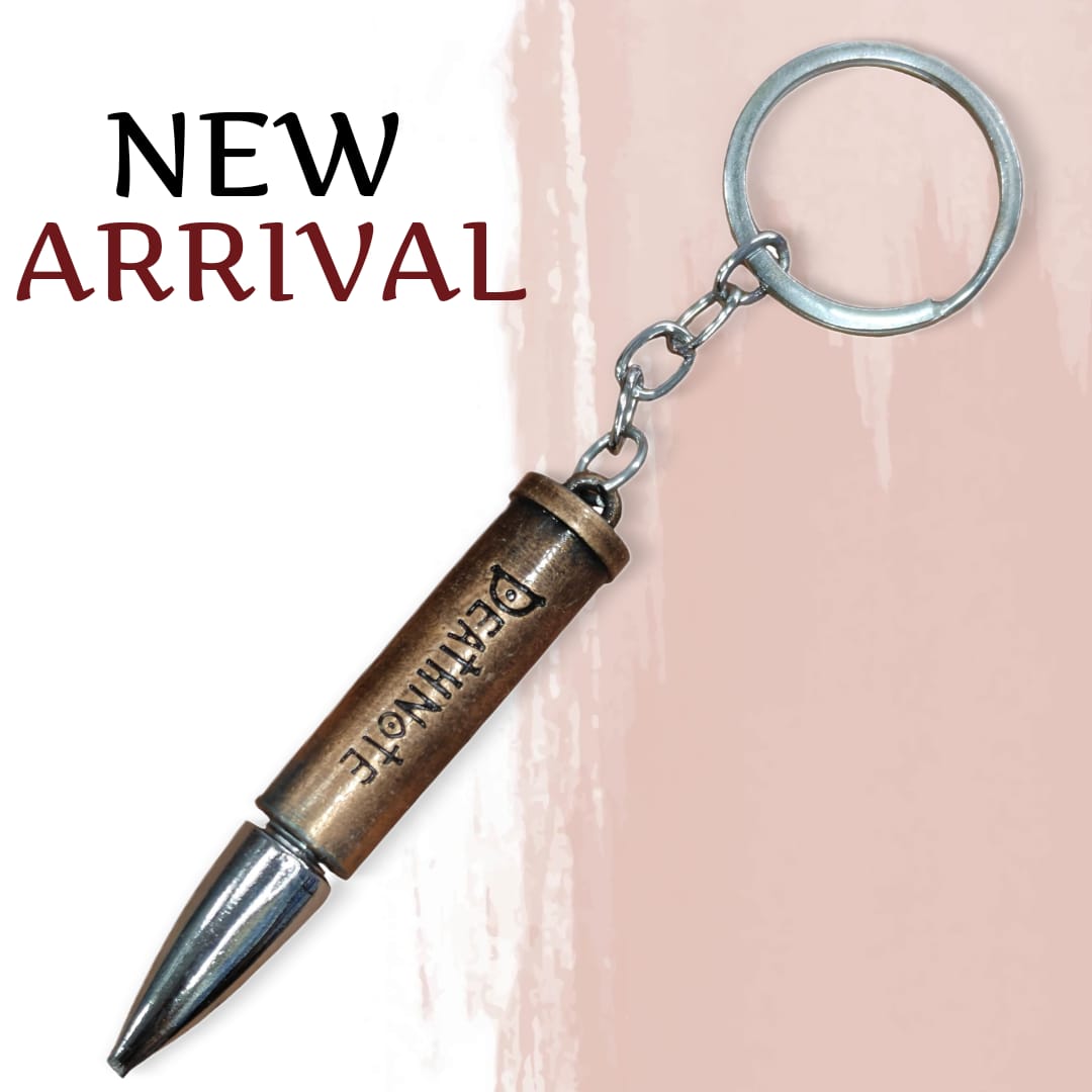 Bullet-Shaped Metal Keyring