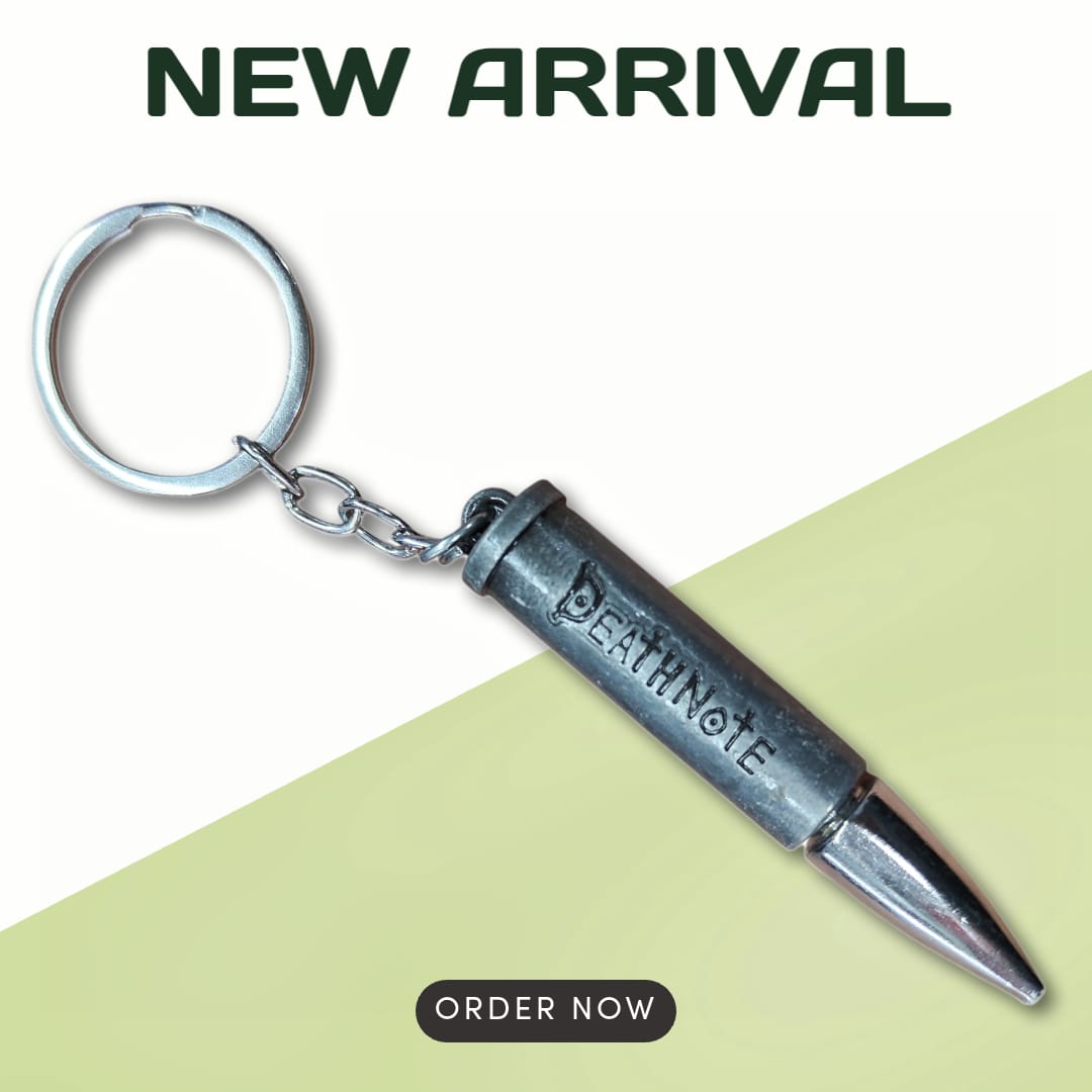 Bullet-Shaped Metal Keyring