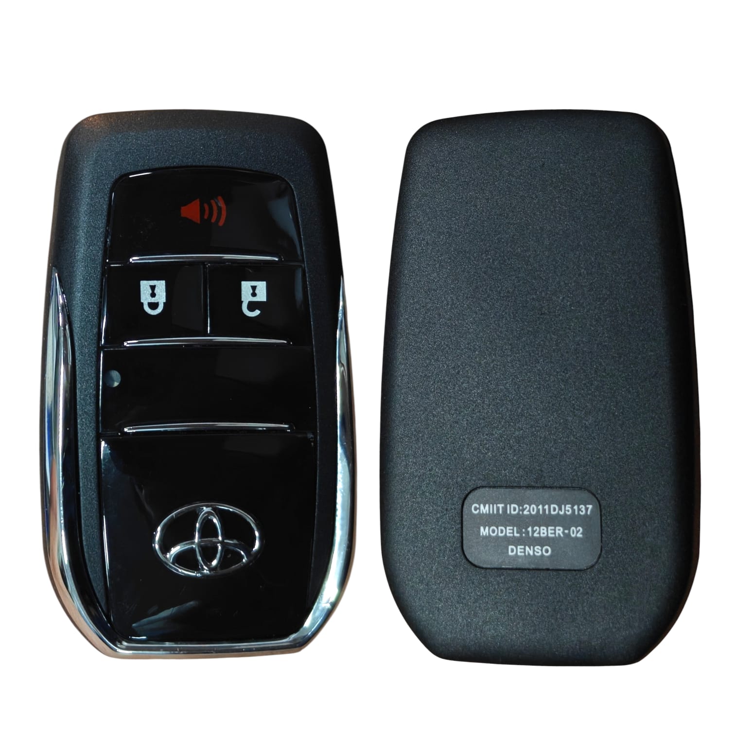 Toyota 3 Button Flip Key Shell Replacement | Lock, Unlock, Boot & Alarm Buttons | Premium Quality (Uncut Blade) (Copy)