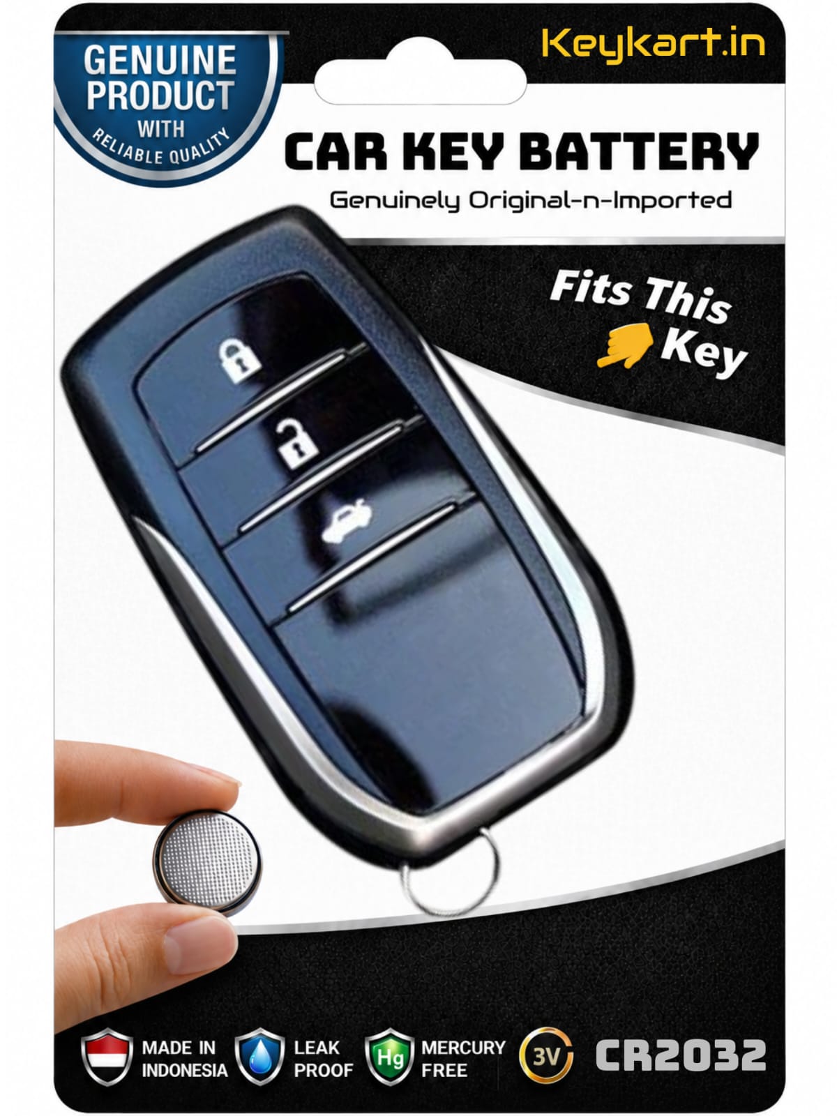 3V Lithium Coin Battery Cell for Suzuki key - #CR2032/1/SUZ/005