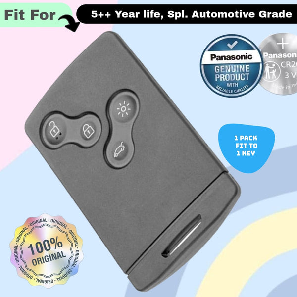 Renault 4 Button Smart Key Fob Replacement Battery - ( Pack of 1 )